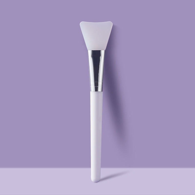 White Silicone Facial Mask Brush for Skin Care (1pc)